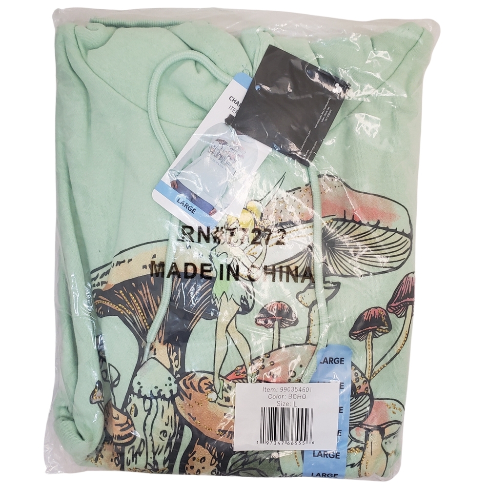 Character Women's Hoodie Tinker Bell NWT